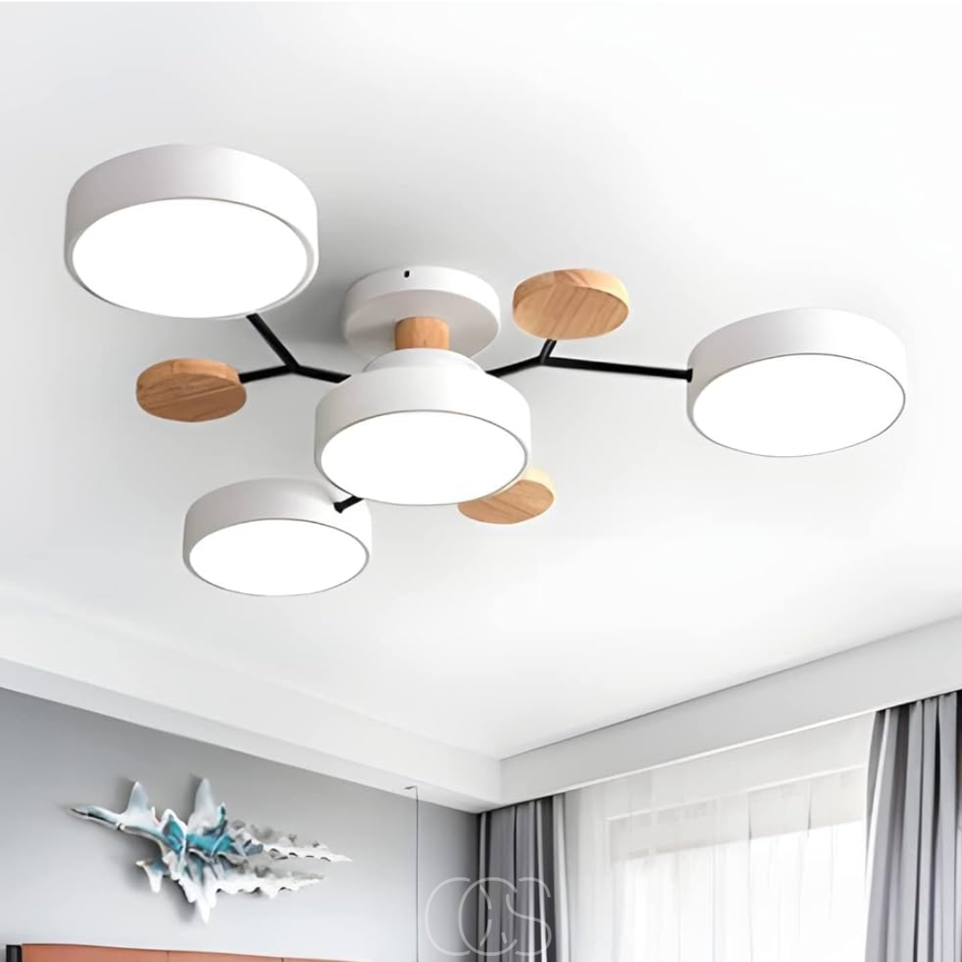 Vellina - Macaron Metal LED Ceiling Lamp - Dimmable 3-Color