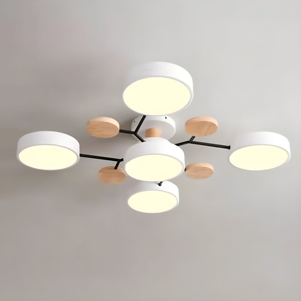 Vellina - Macaron Metal LED Ceiling Lamp - Dimmable 3-Color