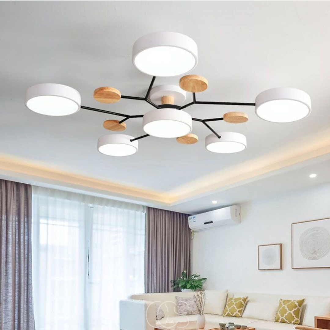 Vellina - Macaron Metal LED Ceiling Lamp - Dimmable 3-Color