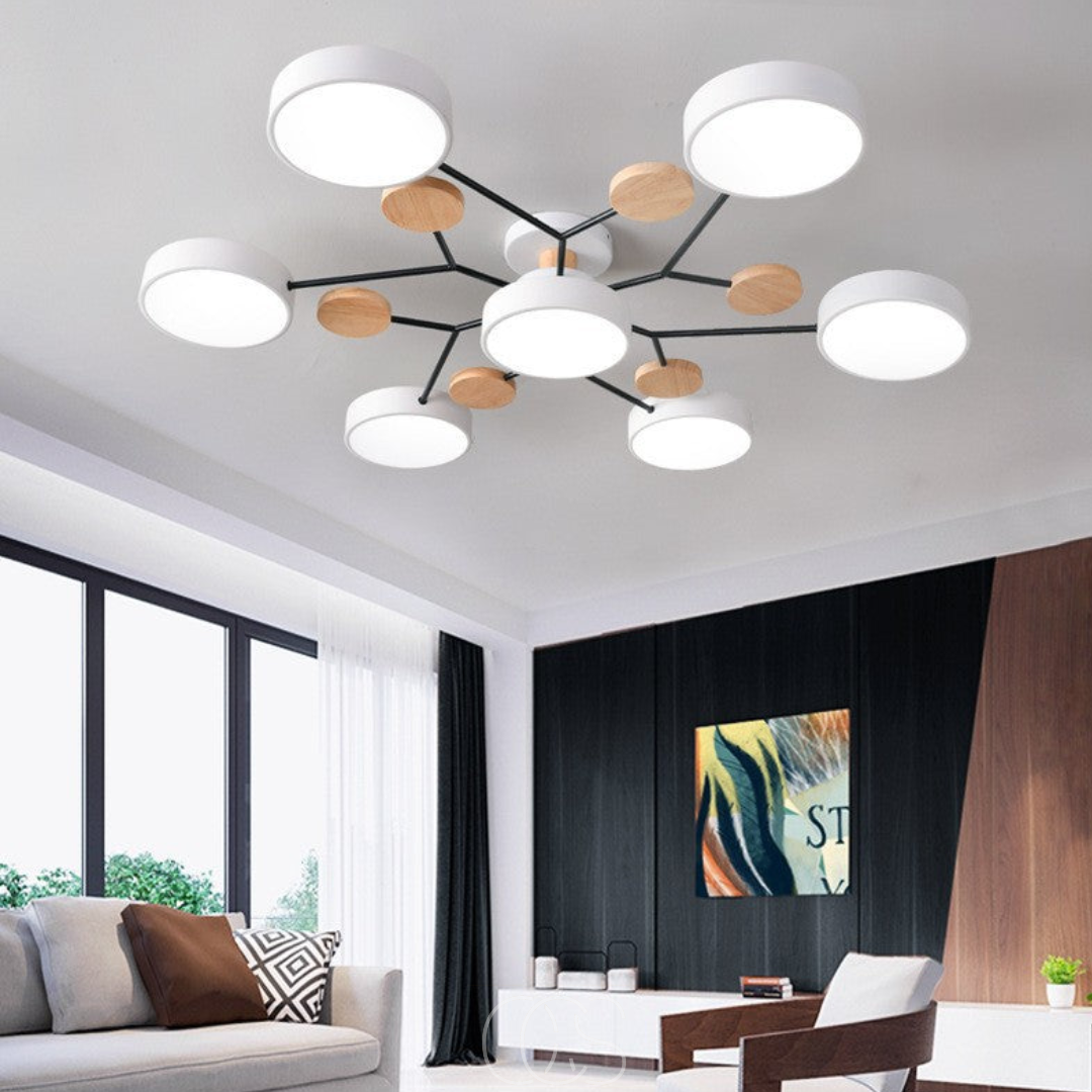 Vellina - Macaron Metal LED Ceiling Lamp - Dimmable 3-Color