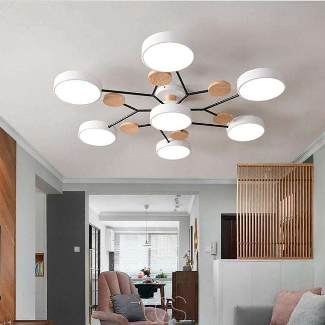 Vellina - Macaron Metal LED Ceiling Lamp - Dimmable 3-Color