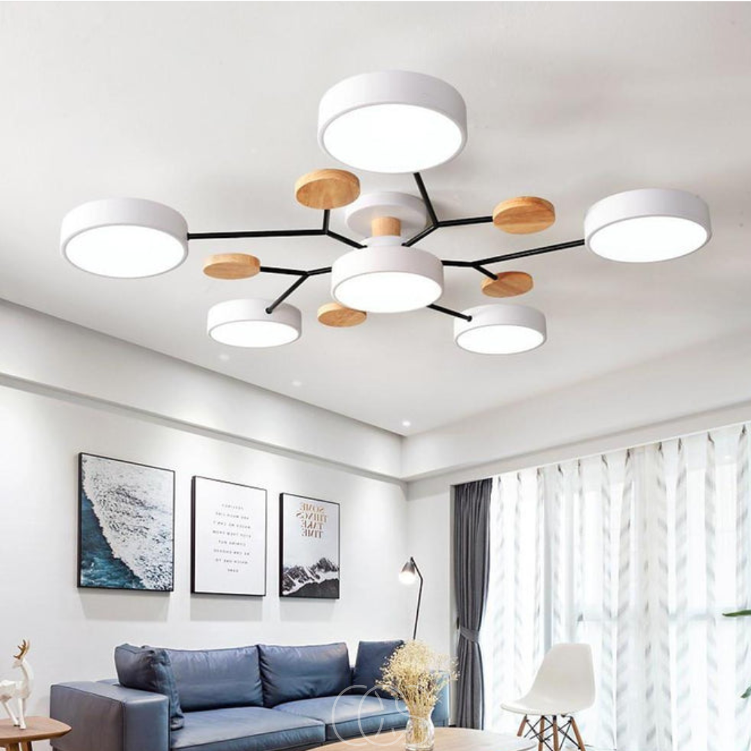 Vellina - Macaron Metal LED Ceiling Lamp - Dimmable 3-Color