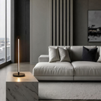 Vellina - Minimalist LED Table Lamp - Modern Matte Black Aluminum