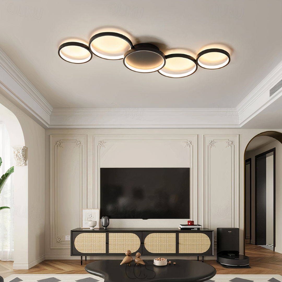 Vellina - Modern Design Ceiling Lamp - LED Rings