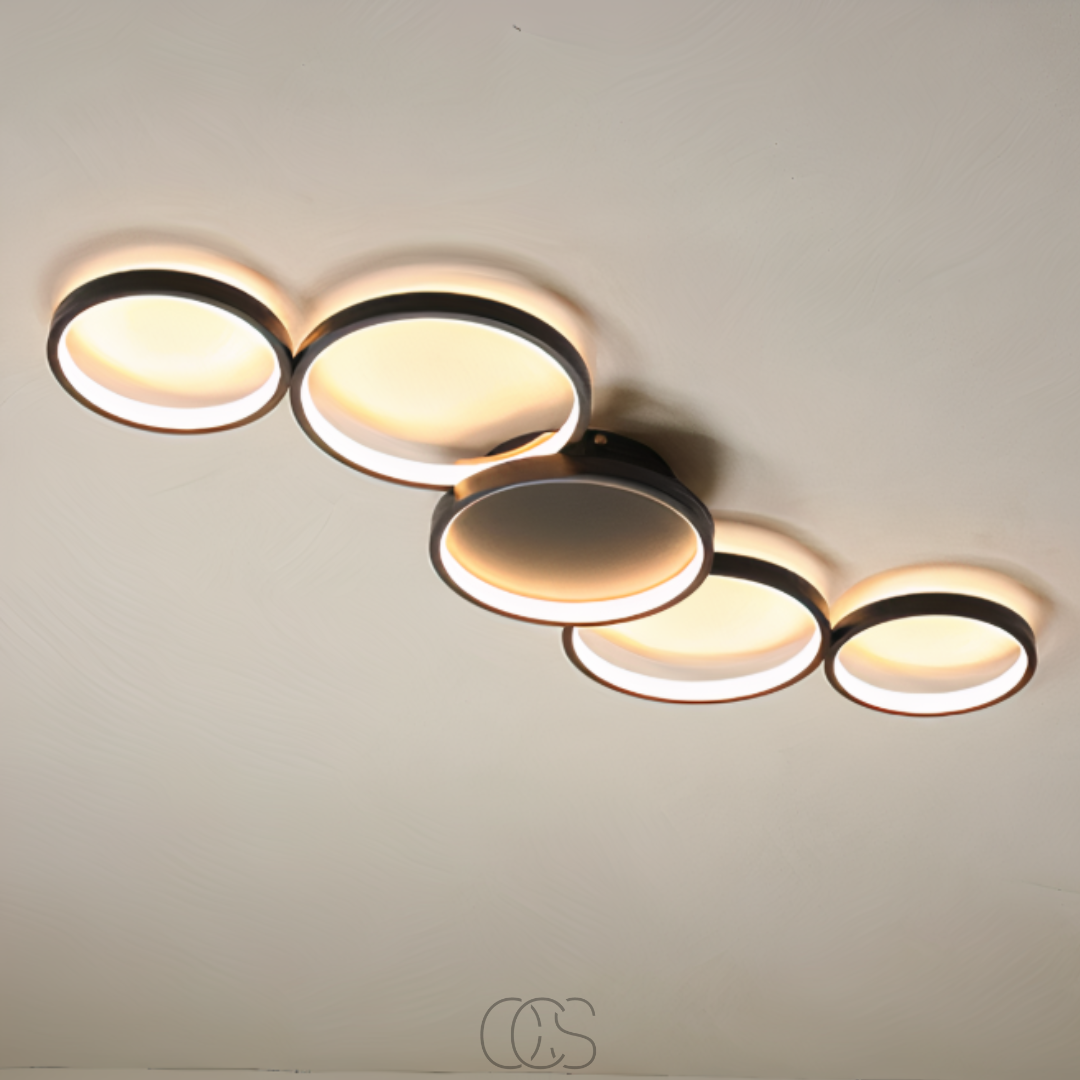 Vellina - Modern Design Ceiling Lamp - LED Rings