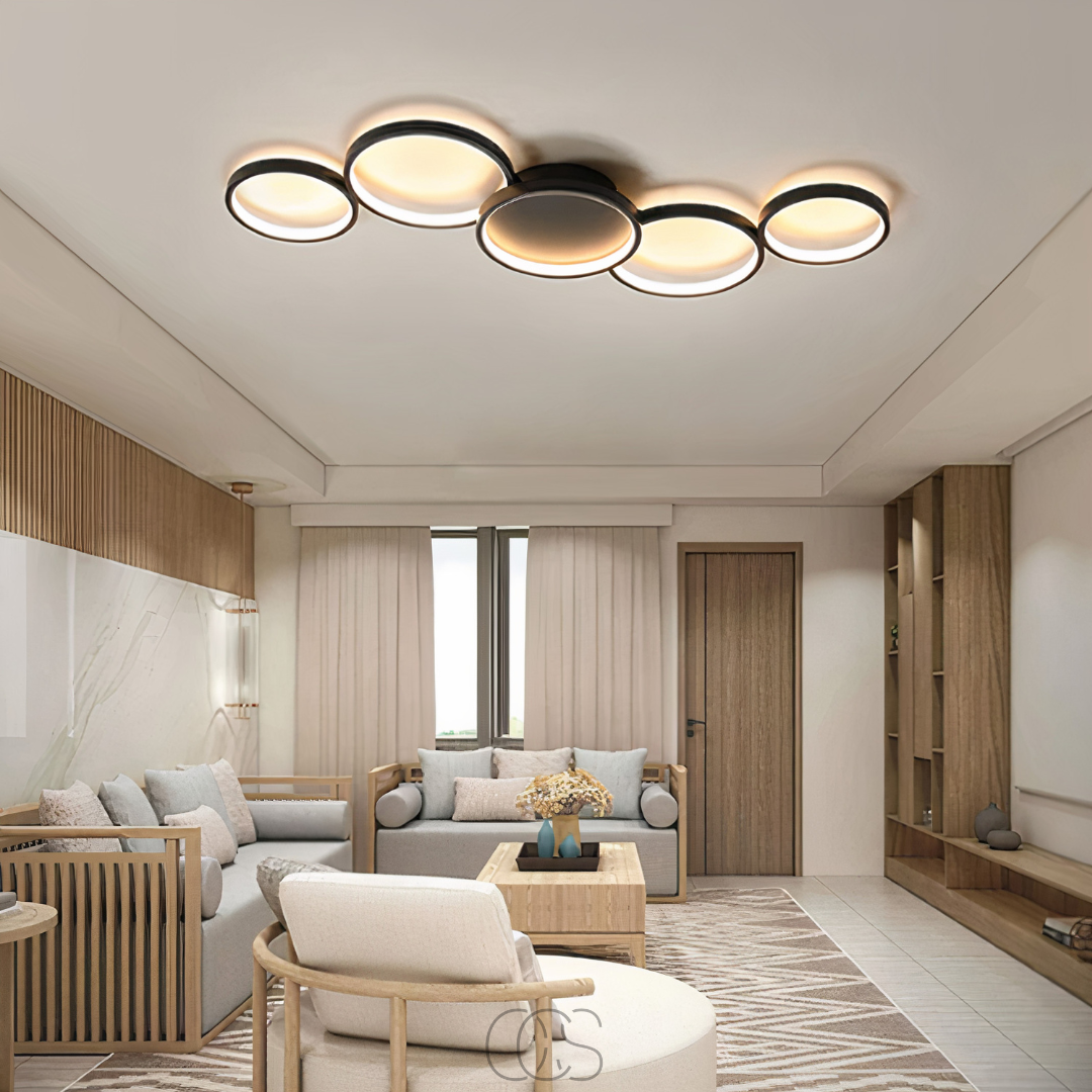 Vellina - Modern Design Ceiling Lamp - LED Rings