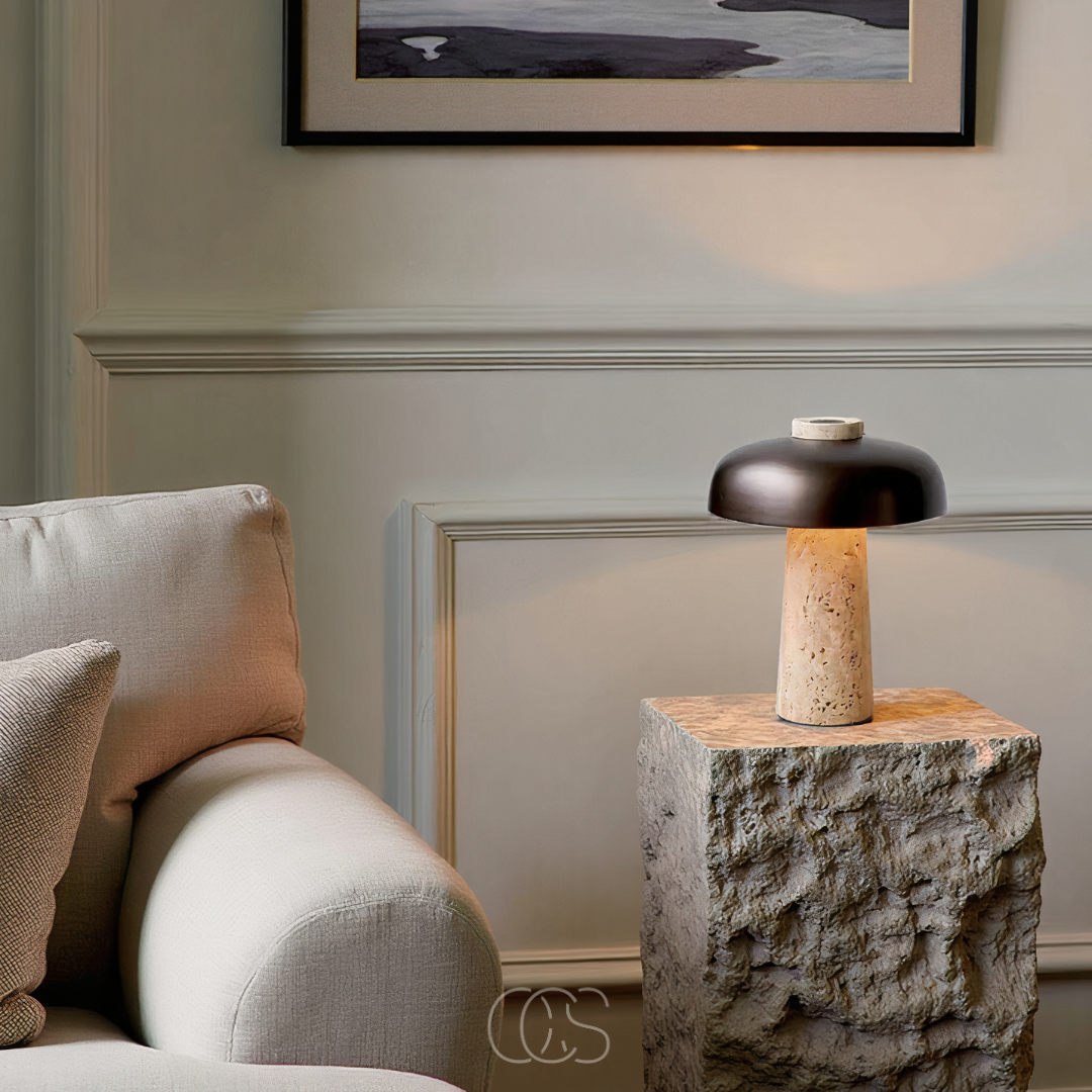 Vellina - Modern Stone Table Lamp