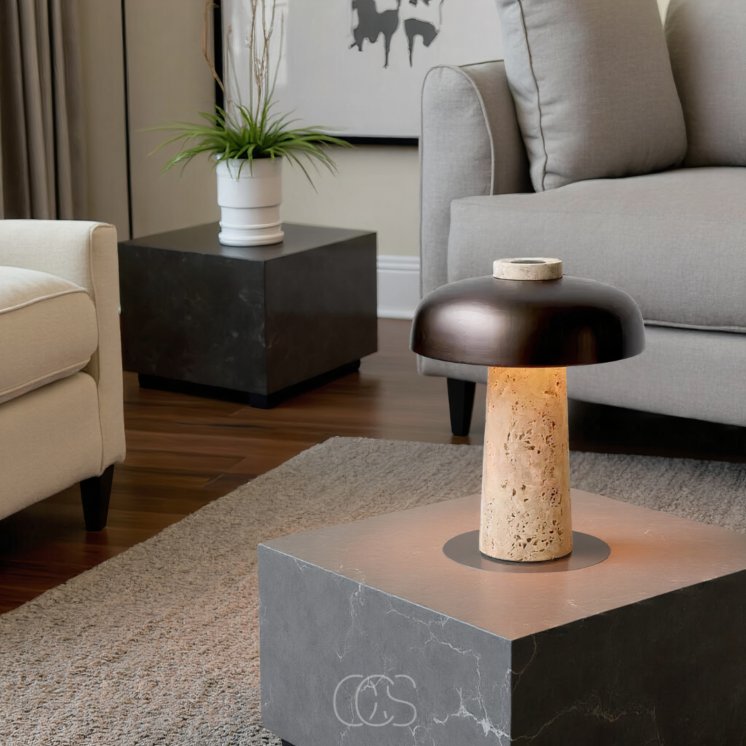 Vellina - Modern Stone Table Lamp