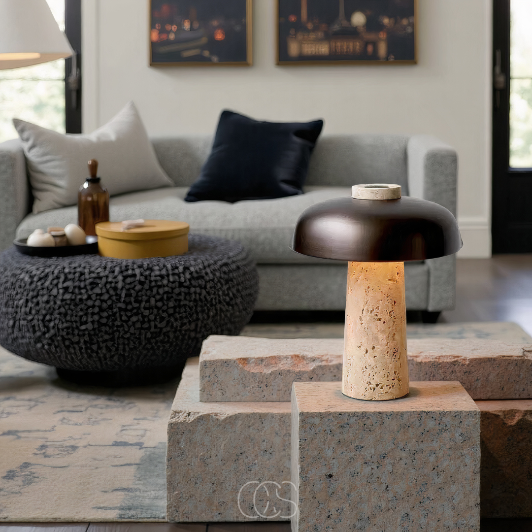 Vellina - Modern Stone Table Lamp
