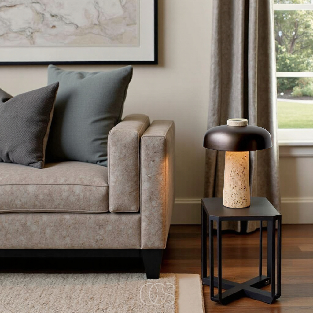 Vellina - Modern Stone Table Lamp