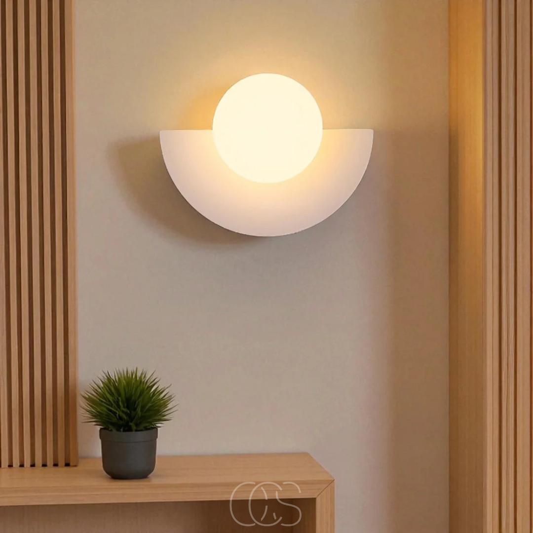 Vellina - Nordic Half-Circular Wall Lamp – Scandinavian Design