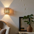 Vellina - Rattan Boho Wall Lamp