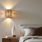 Vellina - Rattan Boho Wall Lamp
