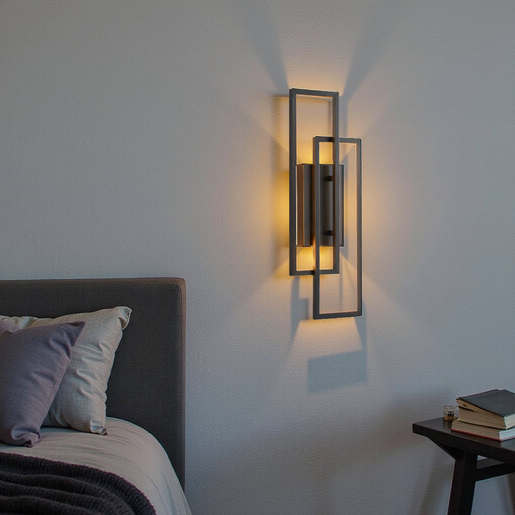 Vellina - Rectangular Geometric LED Wall Lamp