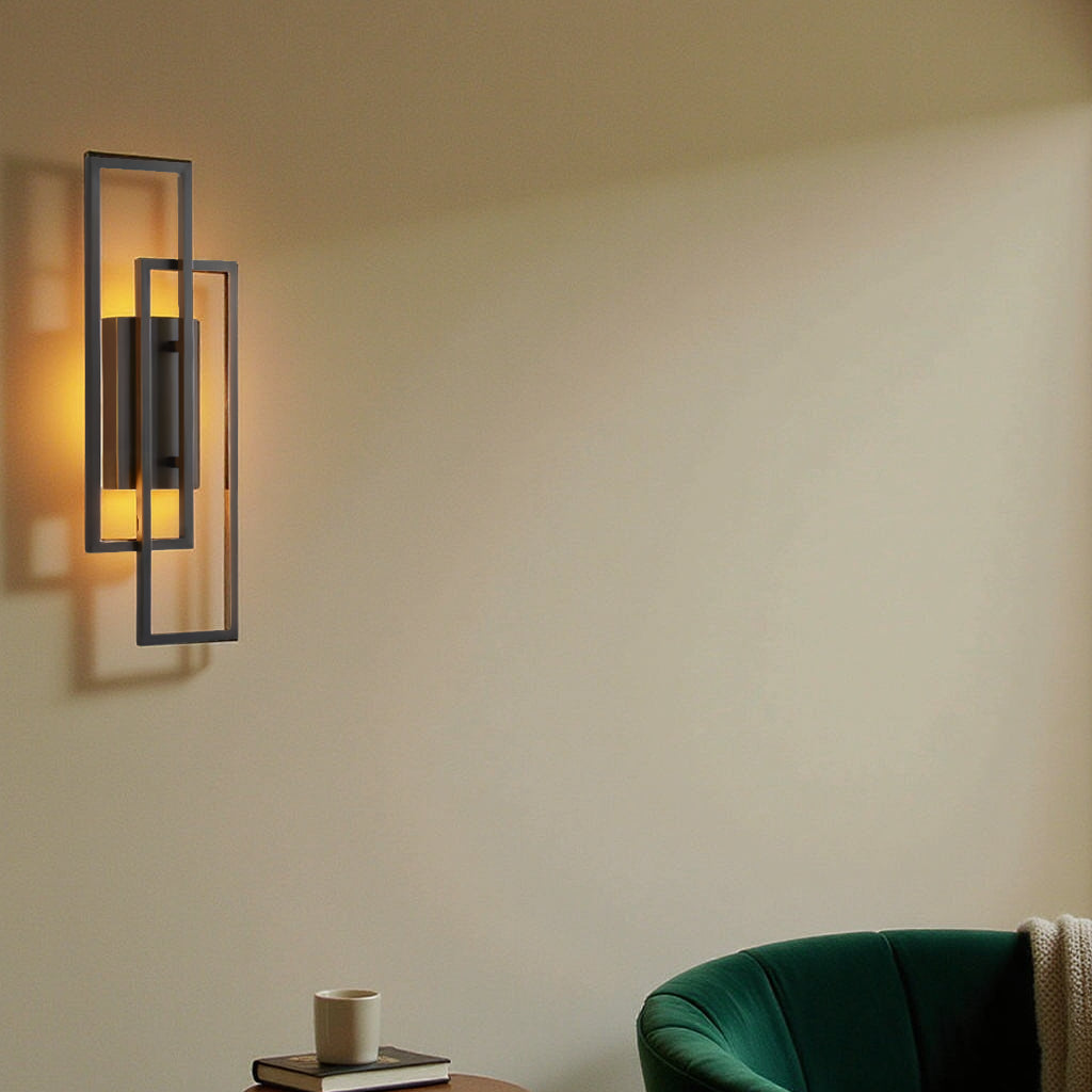 Vellina - Rectangular Geometric LED Wall Lamp
