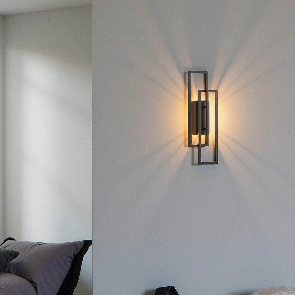Vellina - Rectangular Geometric LED Wall Lamp