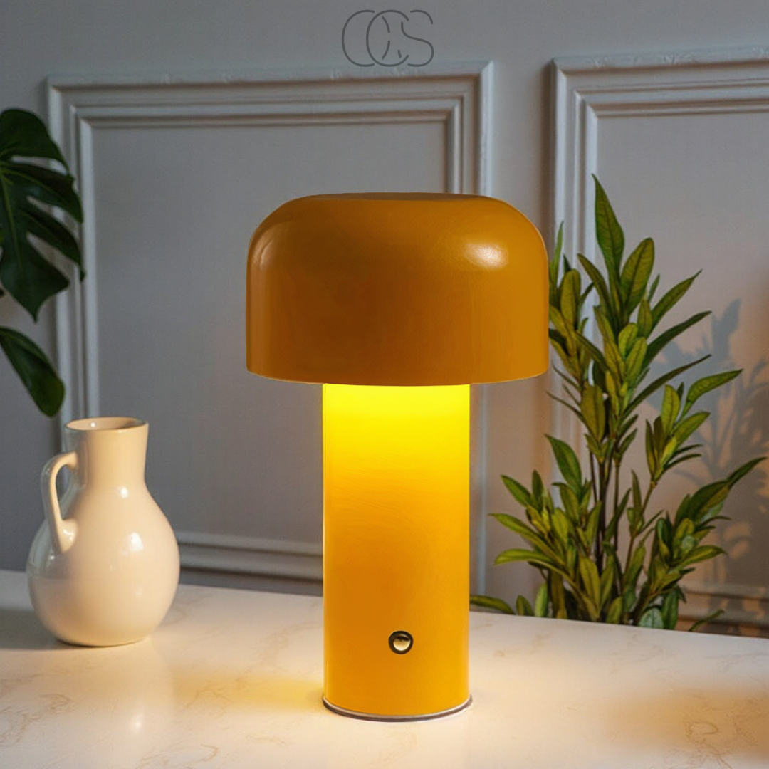 Vellina - Retro Table Lamp – wireless, dimmable & can be placed anywhere
