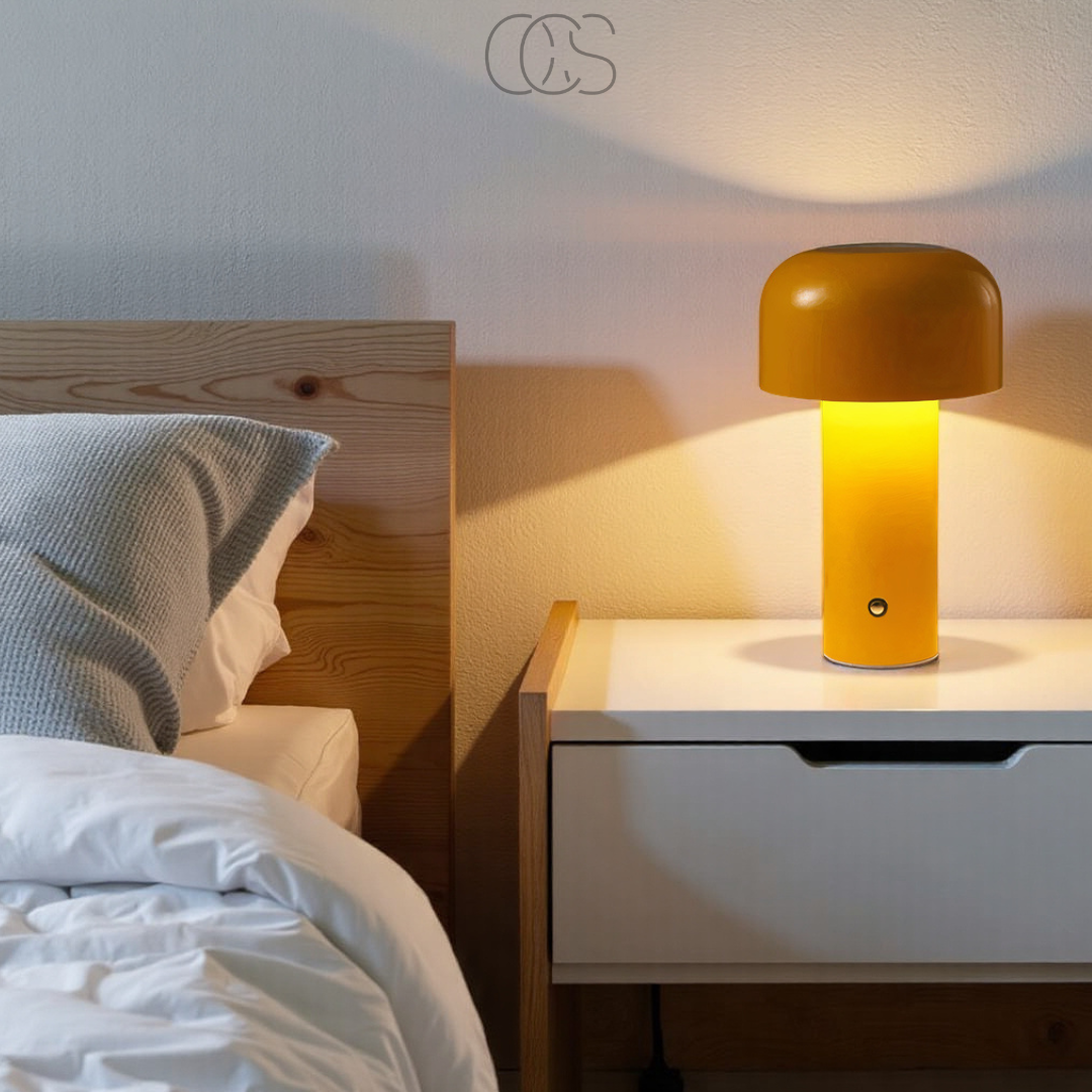Vellina - Retro Table Lamp – wireless, dimmable & can be placed anywhere