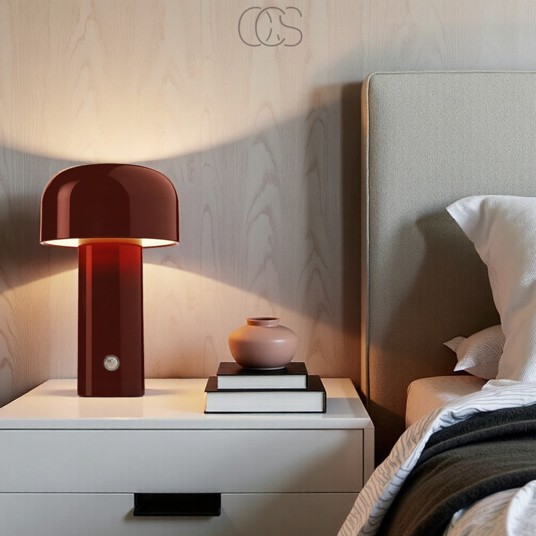 Vellina - Retro Table Lamp – wireless, dimmable & can be placed anywhere