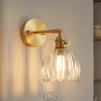 Vellina - Retro Wall Lamp with Glass Tulip Shade