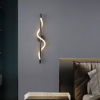 Vellina - Slim LED wall lamp - Black aluminum