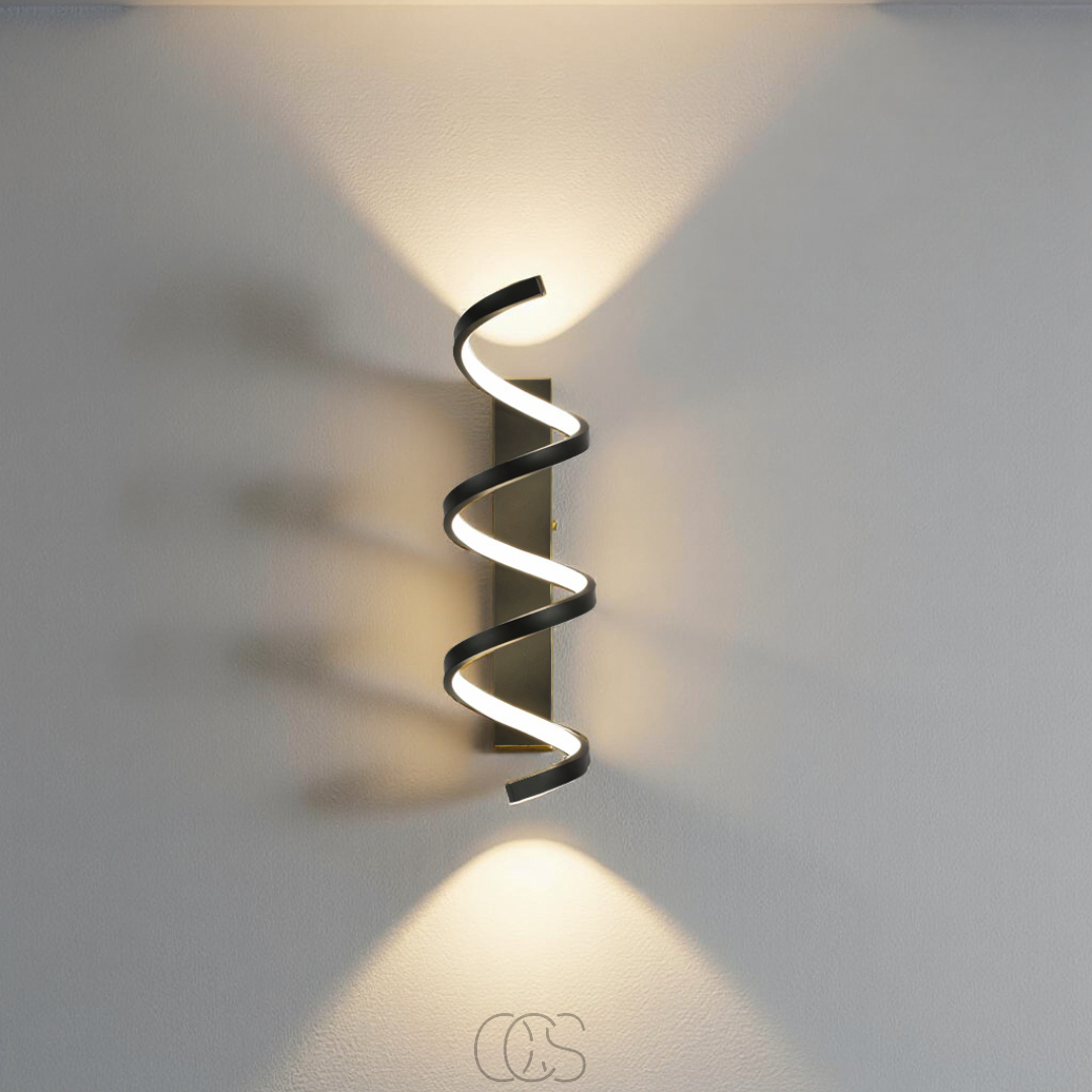 Vellina - Spiral LED wall lamp - Dimmable