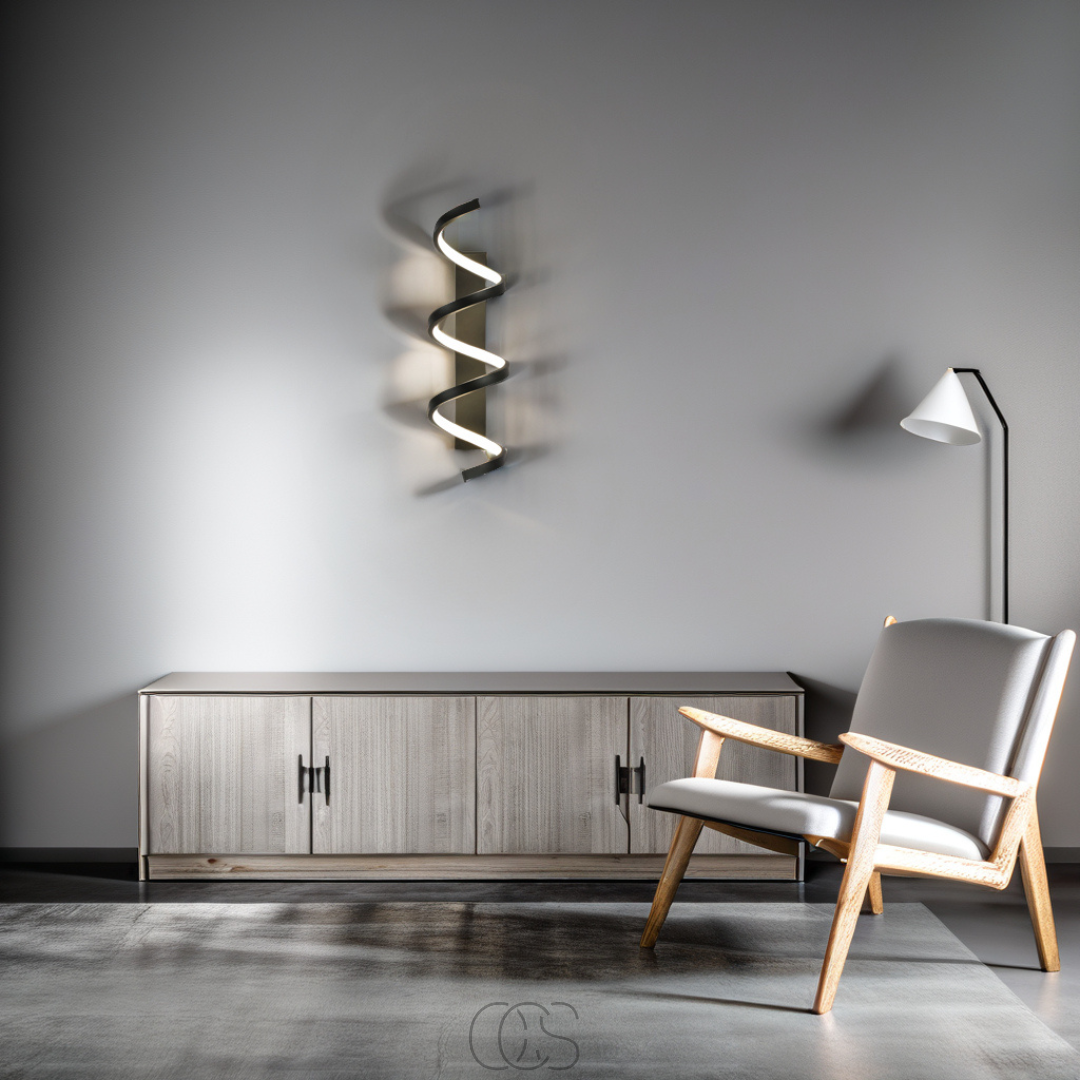 Vellina - Spiral LED wall lamp - Dimmable
