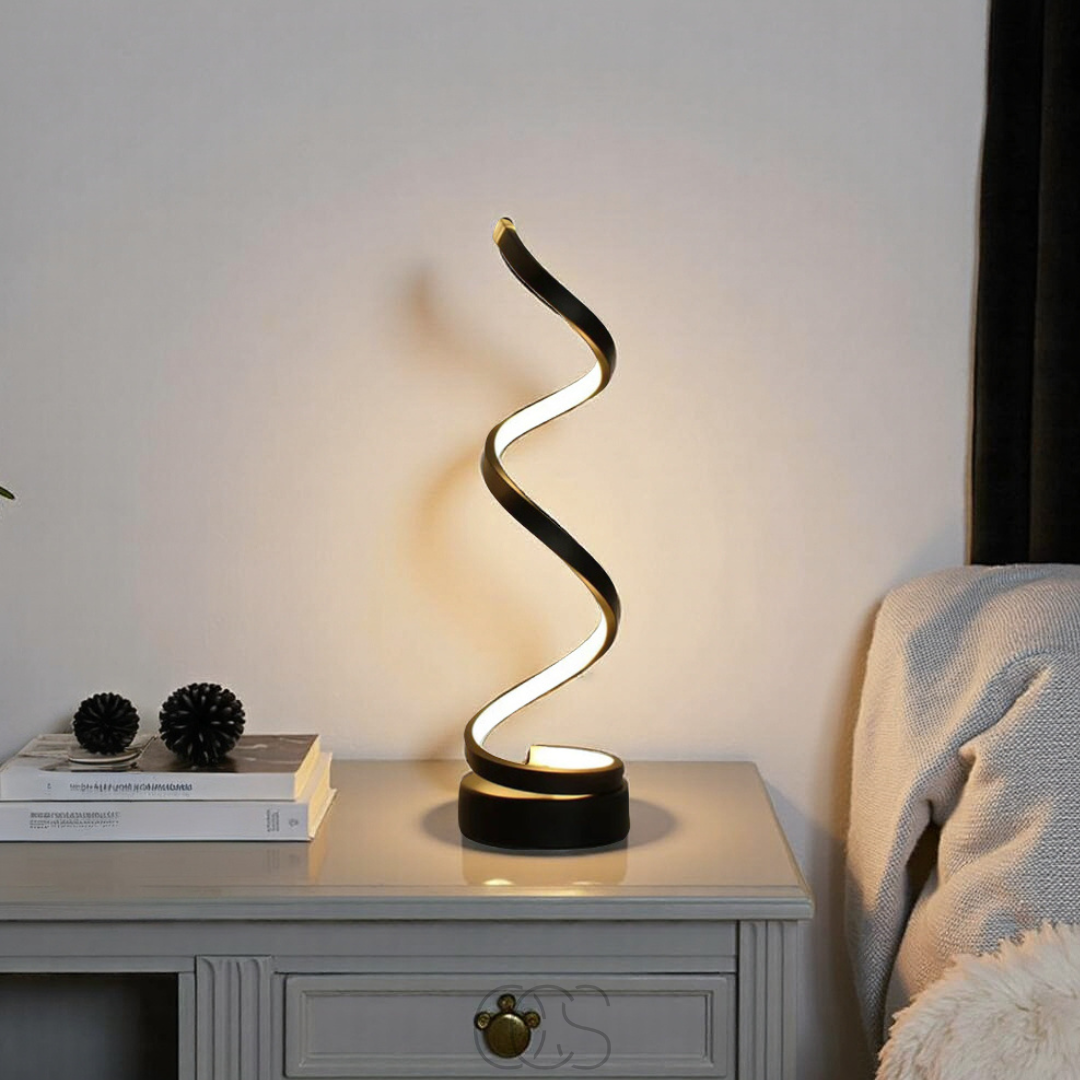 Vellina - Spiral Lamp – modern design with 3 light colors & energy-efficient LED