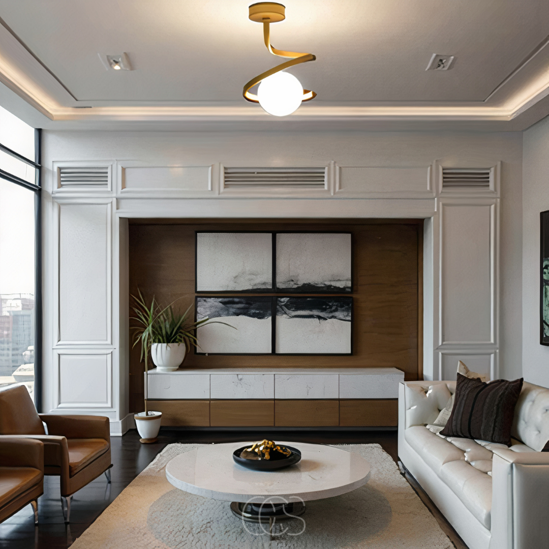 Vellina - Spiral with Ball Ceiling Lamp – luxury in a playful design