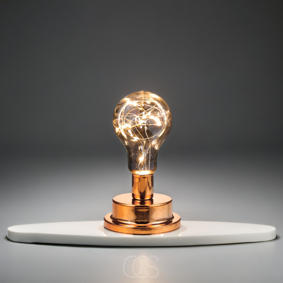 Vellina - Table Lamp with Light Bulb - Vintage Industrial Design