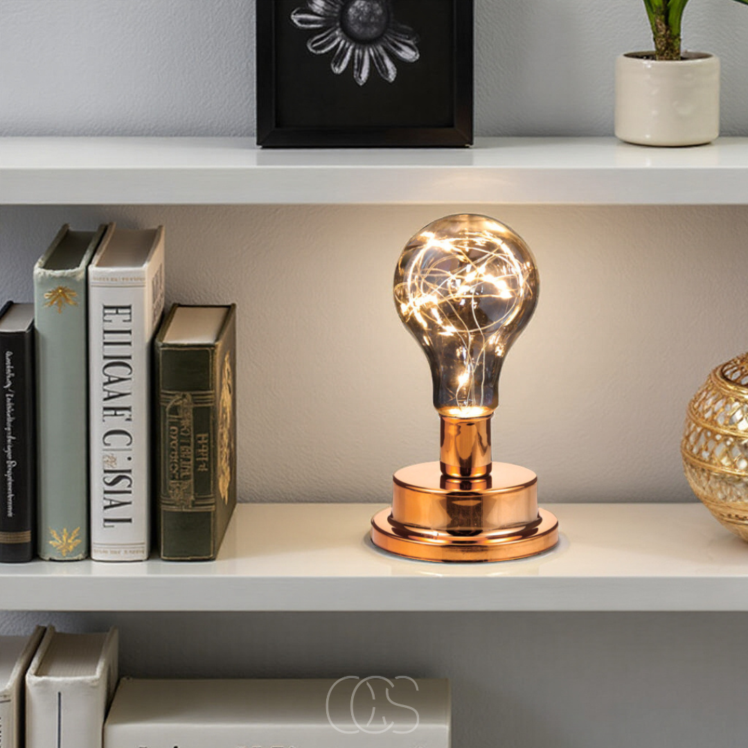 Vellina - Table Lamp with Light Bulb - Vintage Industrial Design