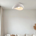 Vellina - Wabi-Sabi Fabric Ceiling Lamp - Polyform & Resin