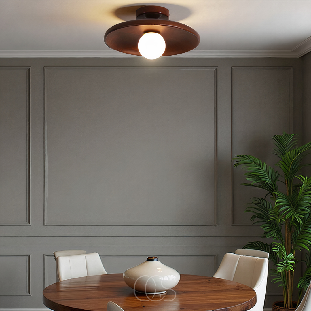 Vellina - Walnut Ceiling Lamp - Luxury Ceiling Lamp Wood