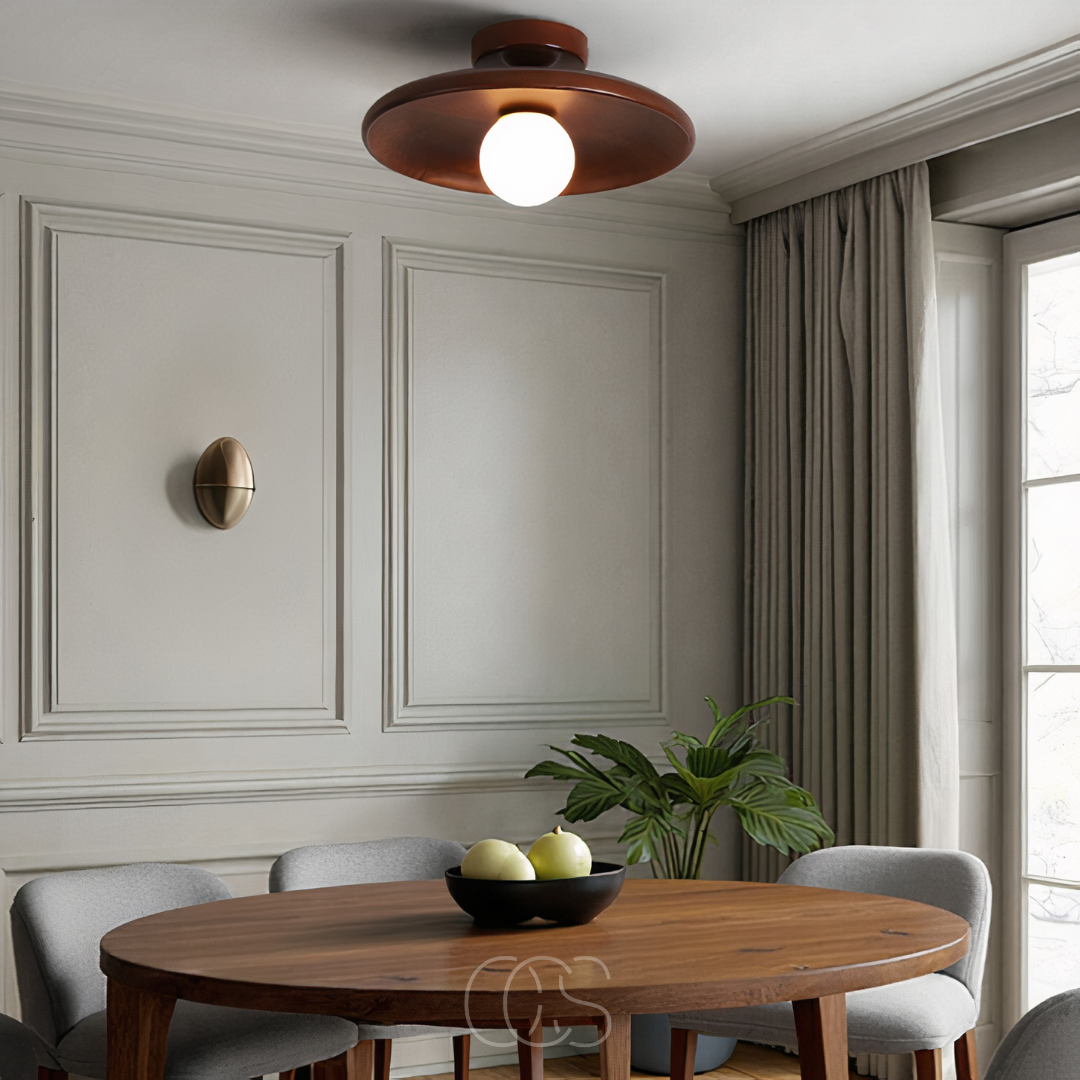 Vellina - Walnut Ceiling Lamp - Luxury Ceiling Lamp Wood