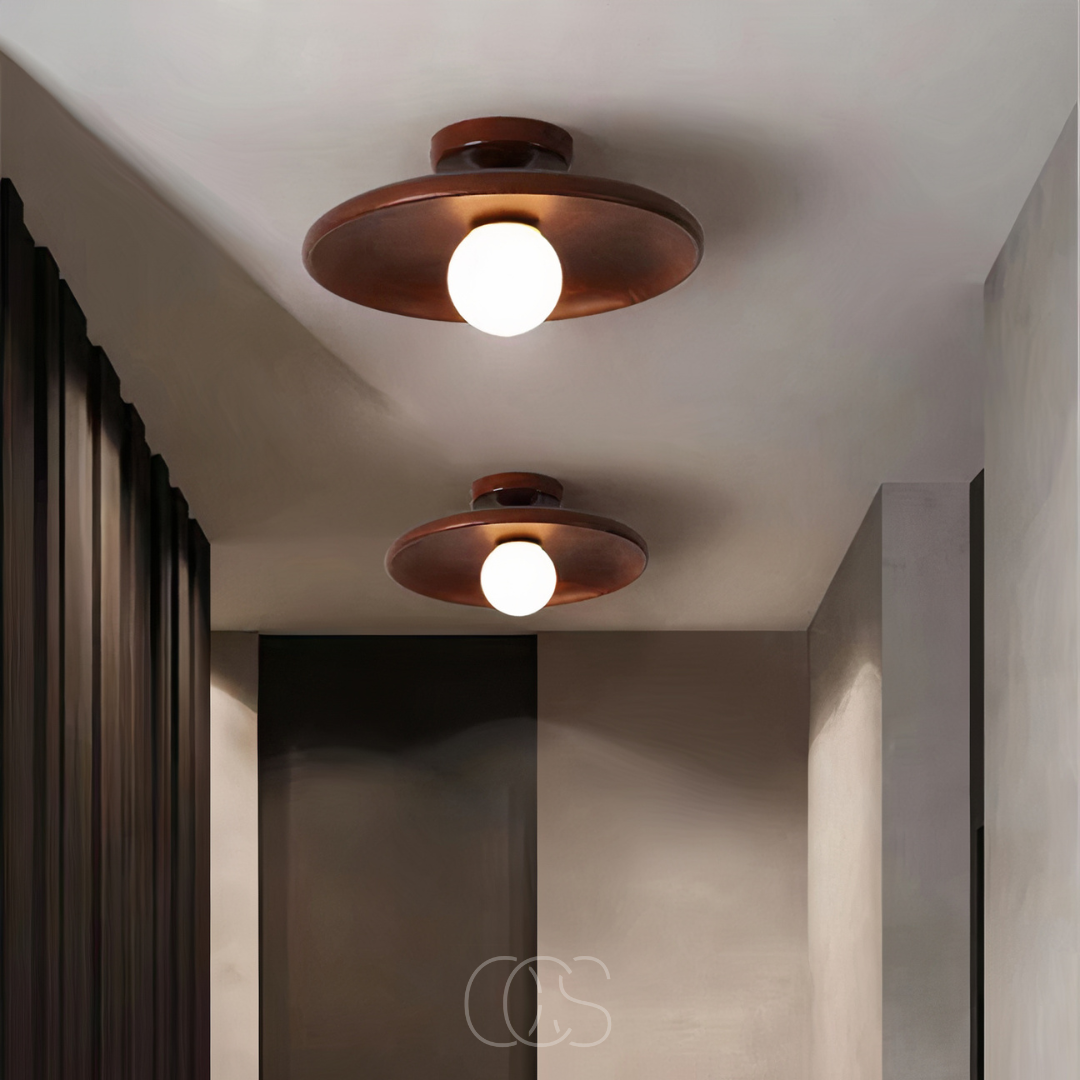 Vellina - Walnut Ceiling Lamp - Luxury Ceiling Lamp Wood