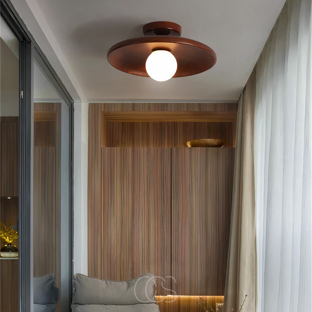 Vellina - Walnut Ceiling Lamp - Luxury Ceiling Lamp Wood