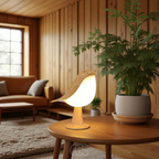 Vellina - Wooden Bird Lamp - Wireless Table Lamp with Warm Light