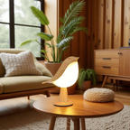 Vellina - Wooden Bird Lamp - Wireless Table Lamp with Warm Light
