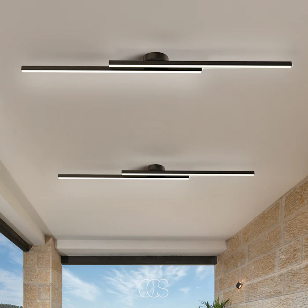 Vellina - modern aluminum ceiling lamp - Sleek ceiling lighting