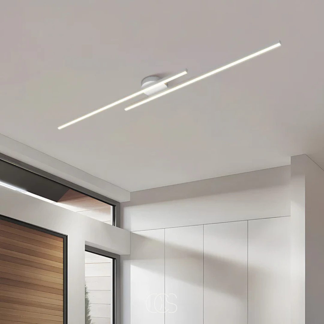 Vellina - modern aluminum ceiling lamp - Sleek ceiling lighting