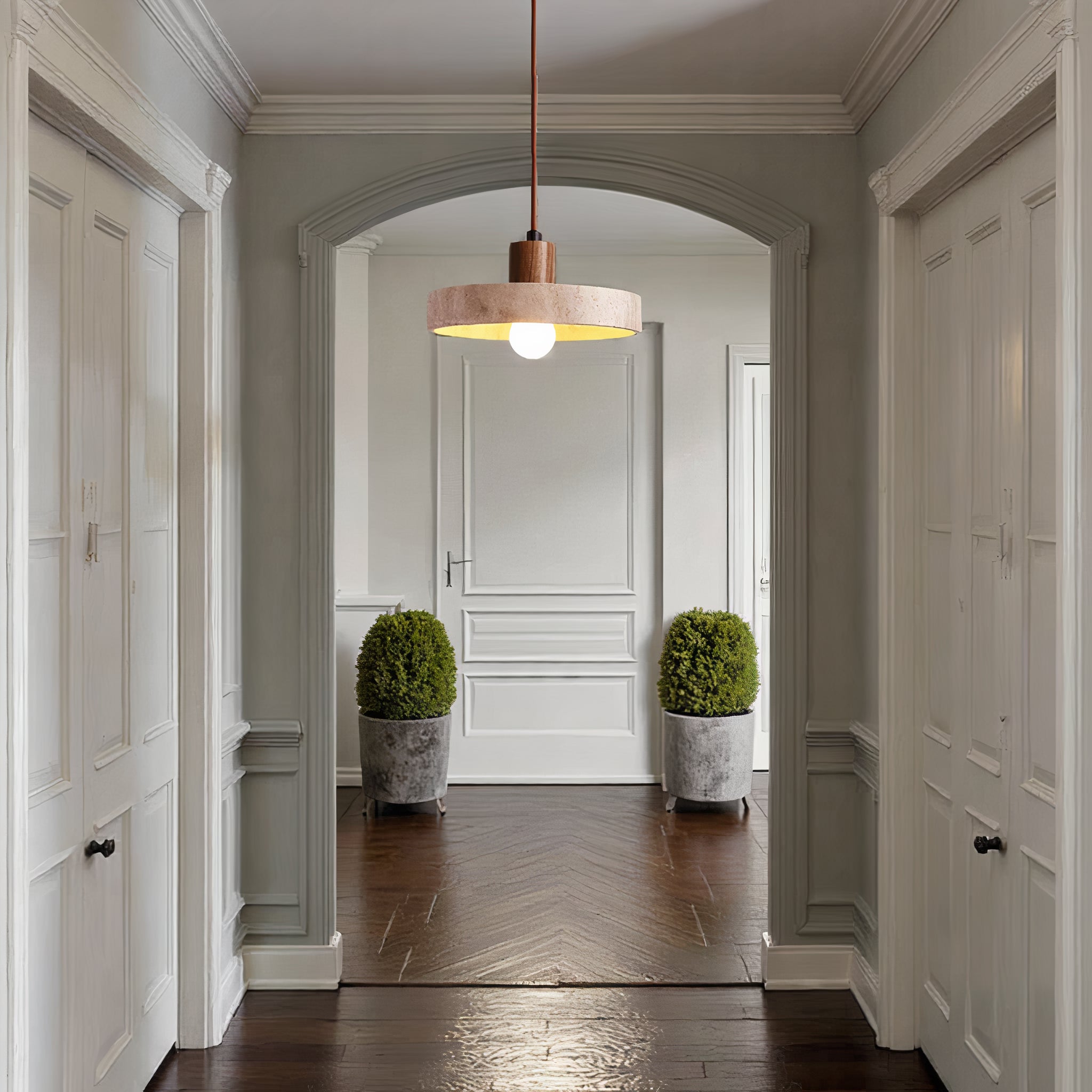 Vellina - pendant lamp in natural stone - Unique & Adjustable