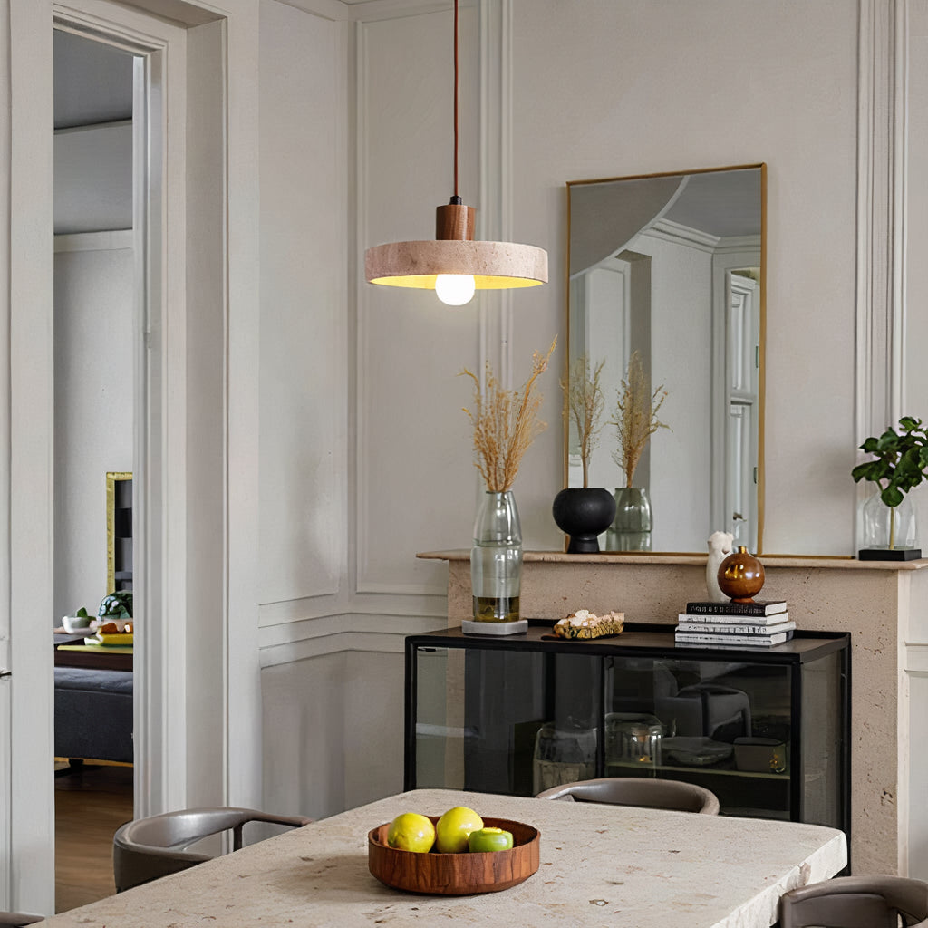 Vellina - pendant lamp in natural stone - Unique & Adjustable