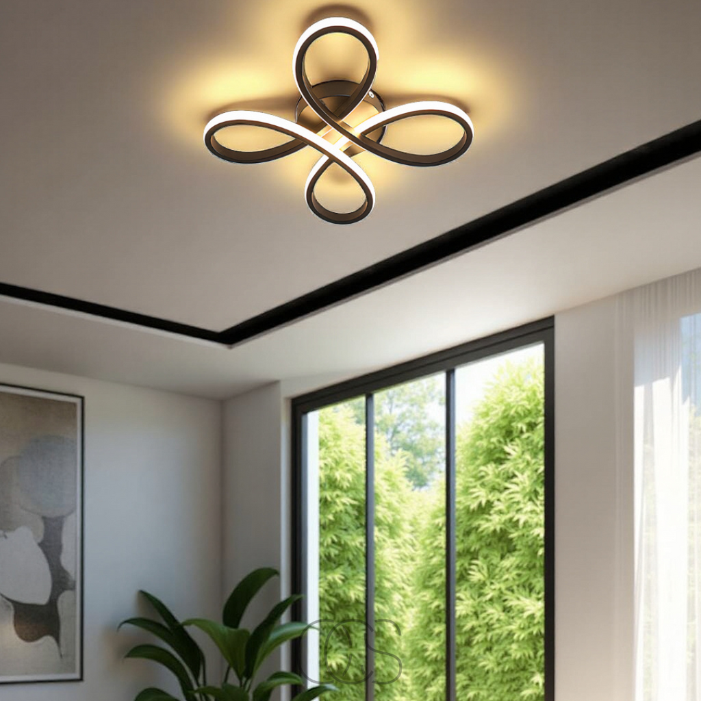 Vellina – Ceiling lamp LED Klaver – Modern design with atmospheric dimming function