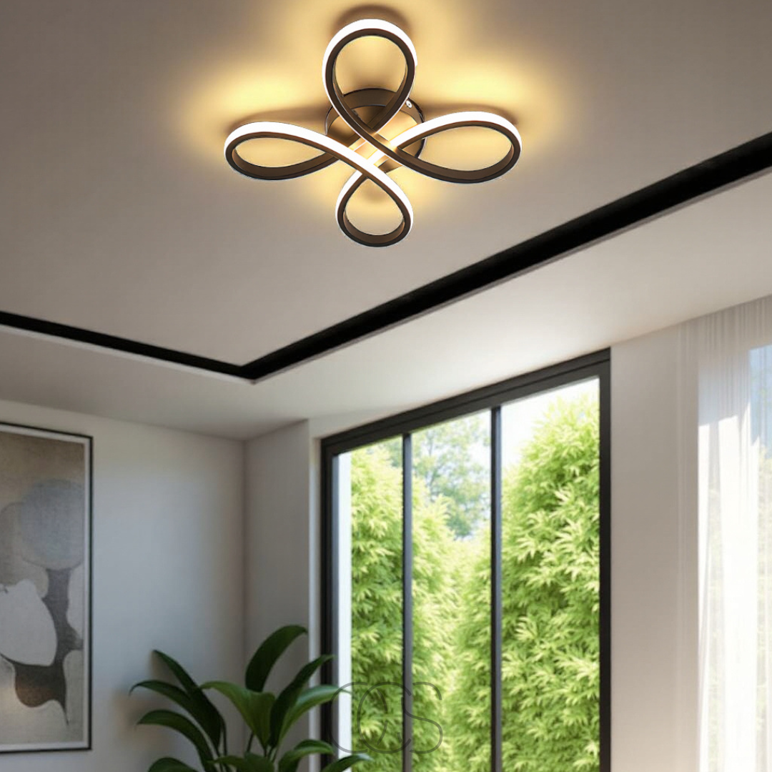 Vellina – Ceiling lamp LED Klaver – Modern design with atmospheric dimming function
