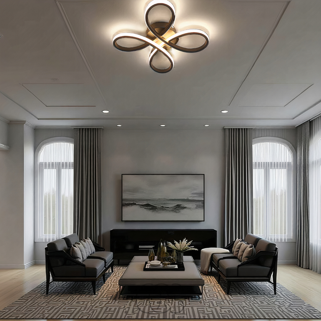 Vellina – Ceiling lamp LED Klaver – Modern design with atmospheric dimming function