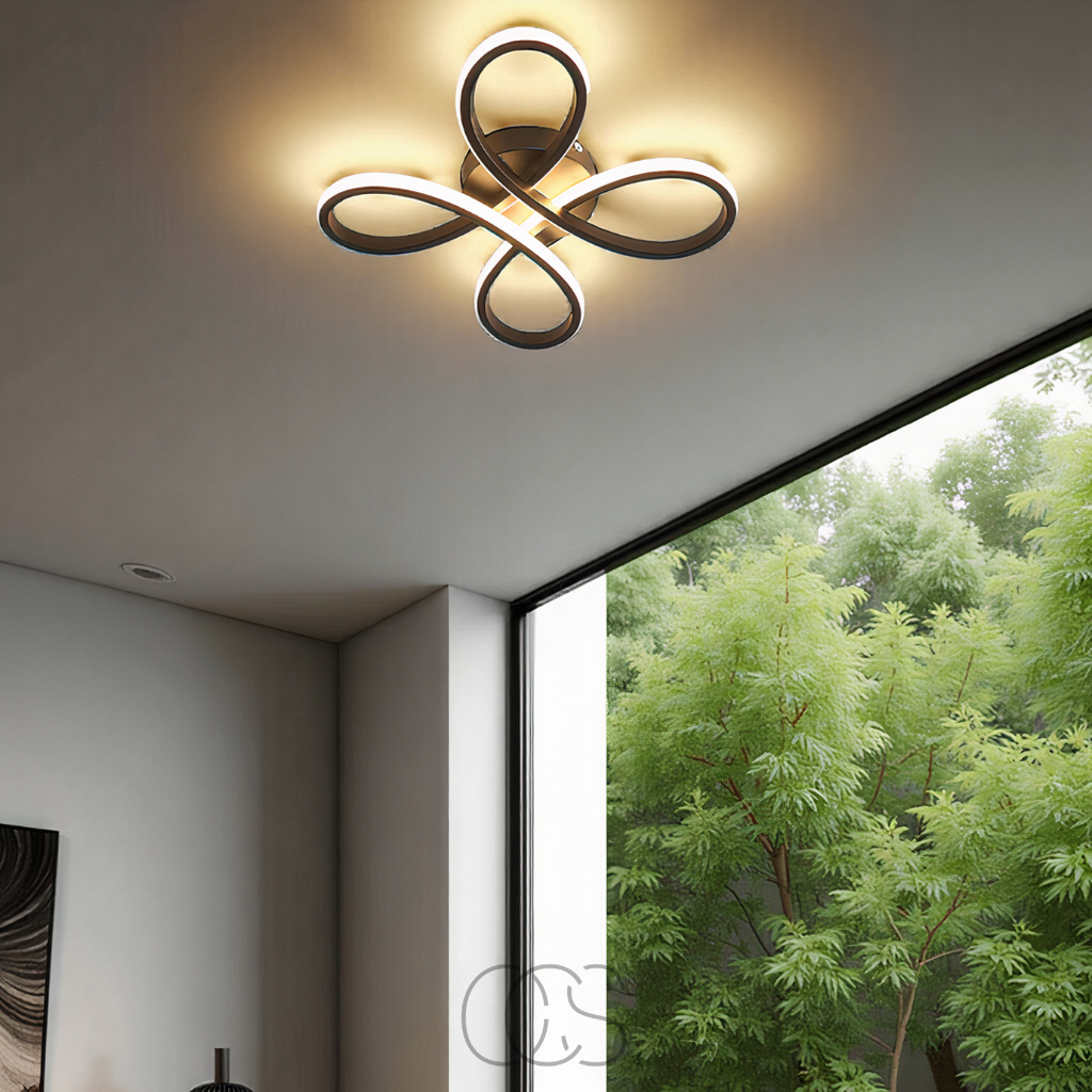 Vellina – Ceiling lamp LED Klaver – Modern design with atmospheric dimming function