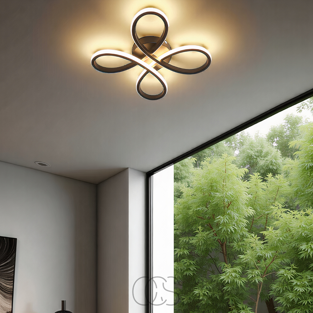 Vellina – Ceiling lamp LED Klaver – Modern design with atmospheric dimming function