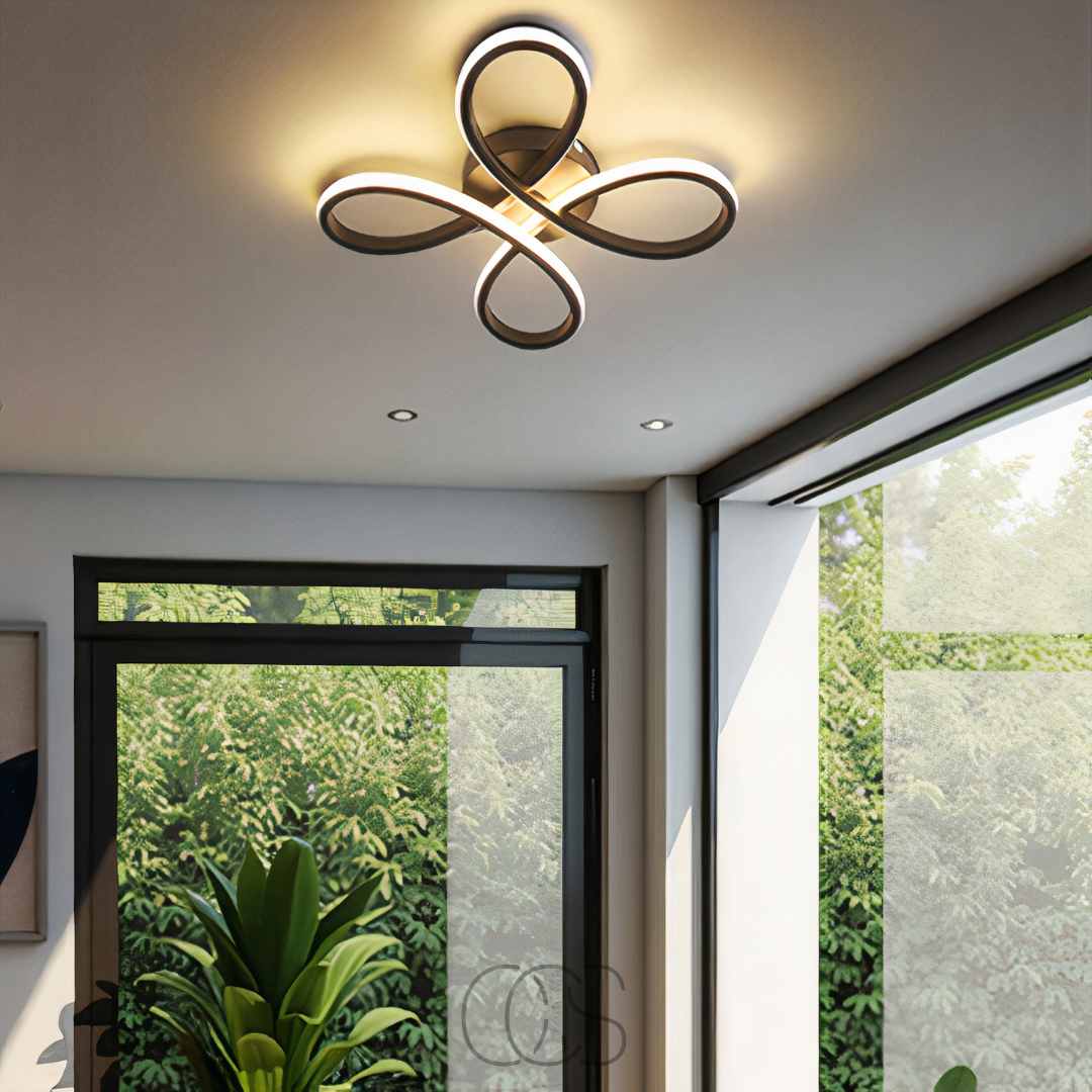 Vellina – Ceiling lamp LED Klaver – Modern design with atmospheric dimming function