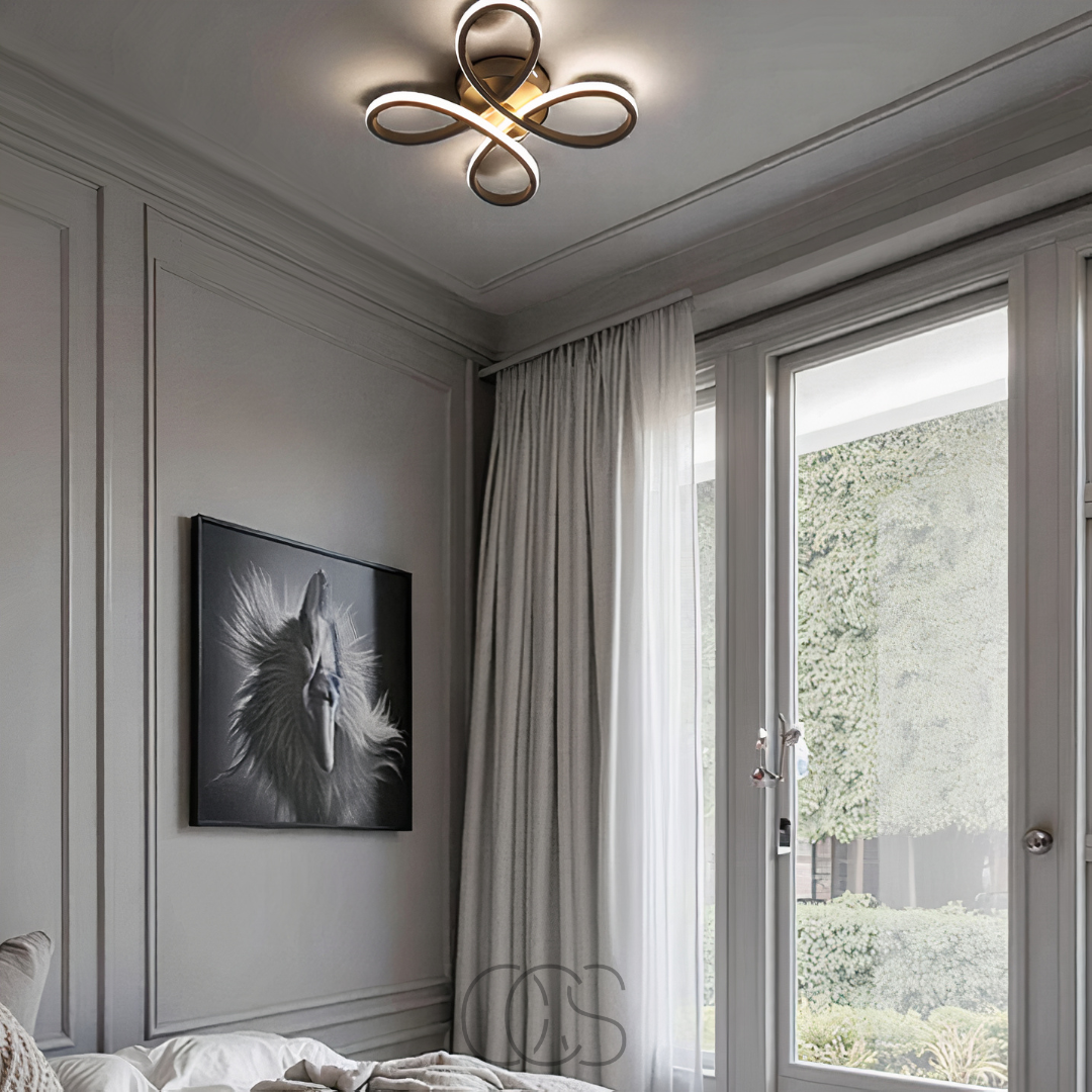 Vellina – Ceiling lamp LED Klaver – Modern design with atmospheric dimming function