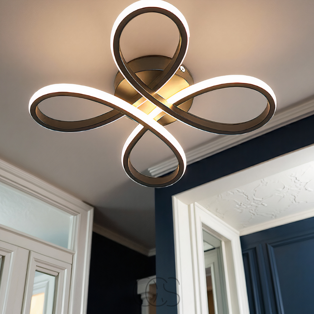 Vellina – Ceiling lamp LED Klaver – Modern design with atmospheric dimming function